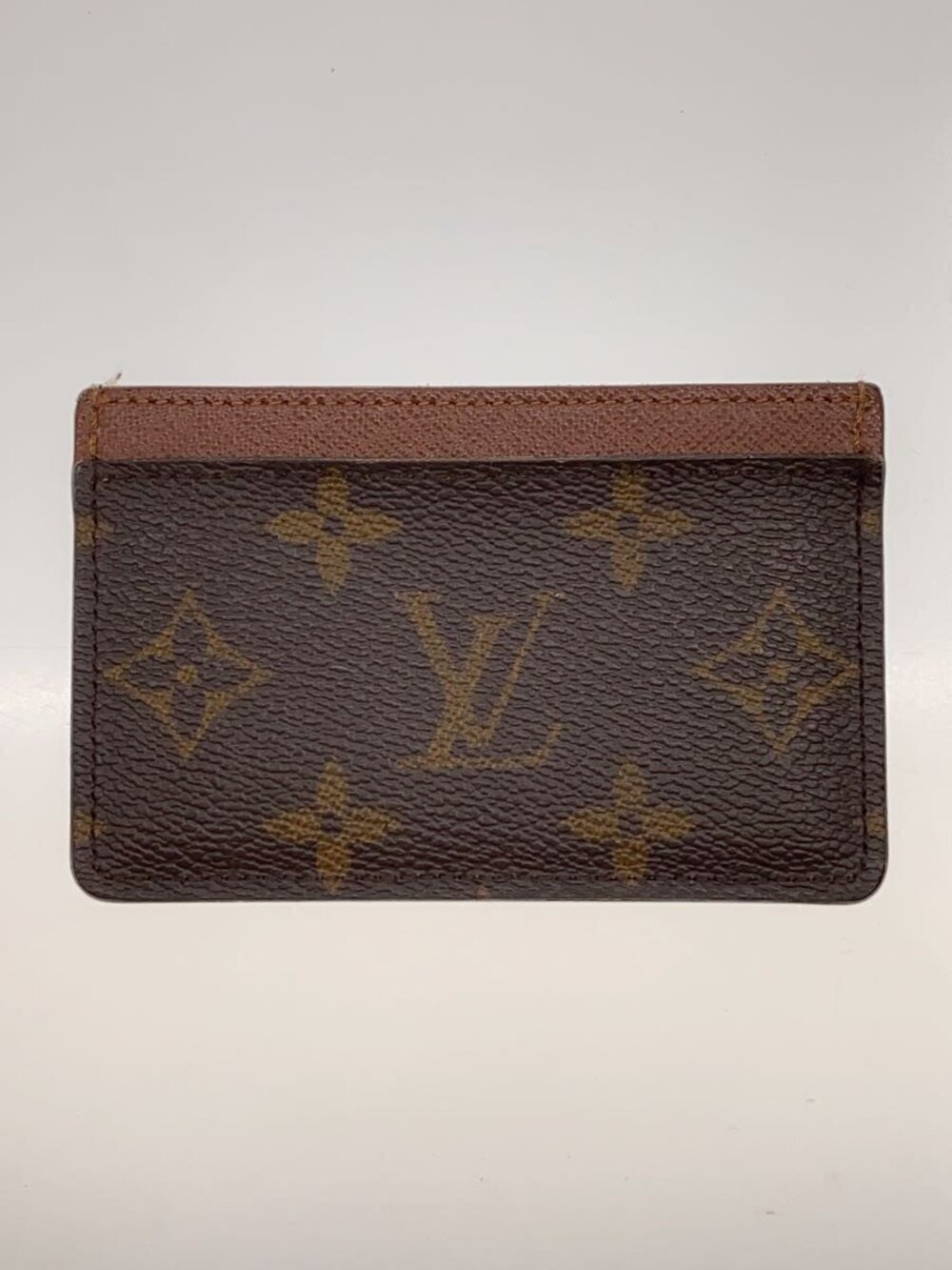 Louis Vuitton Canvas Cartes All over Monogram Porte Brown Wallet Brown